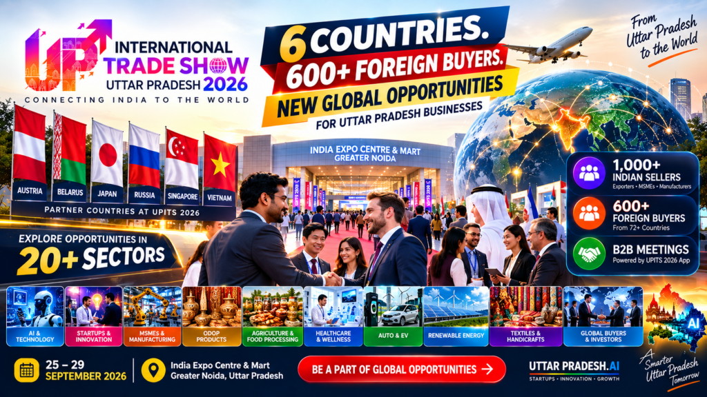 UPITS 2026: Six Countries, 600+ Foreign Buyers and New Global Opportunities for Uttar Pradesh