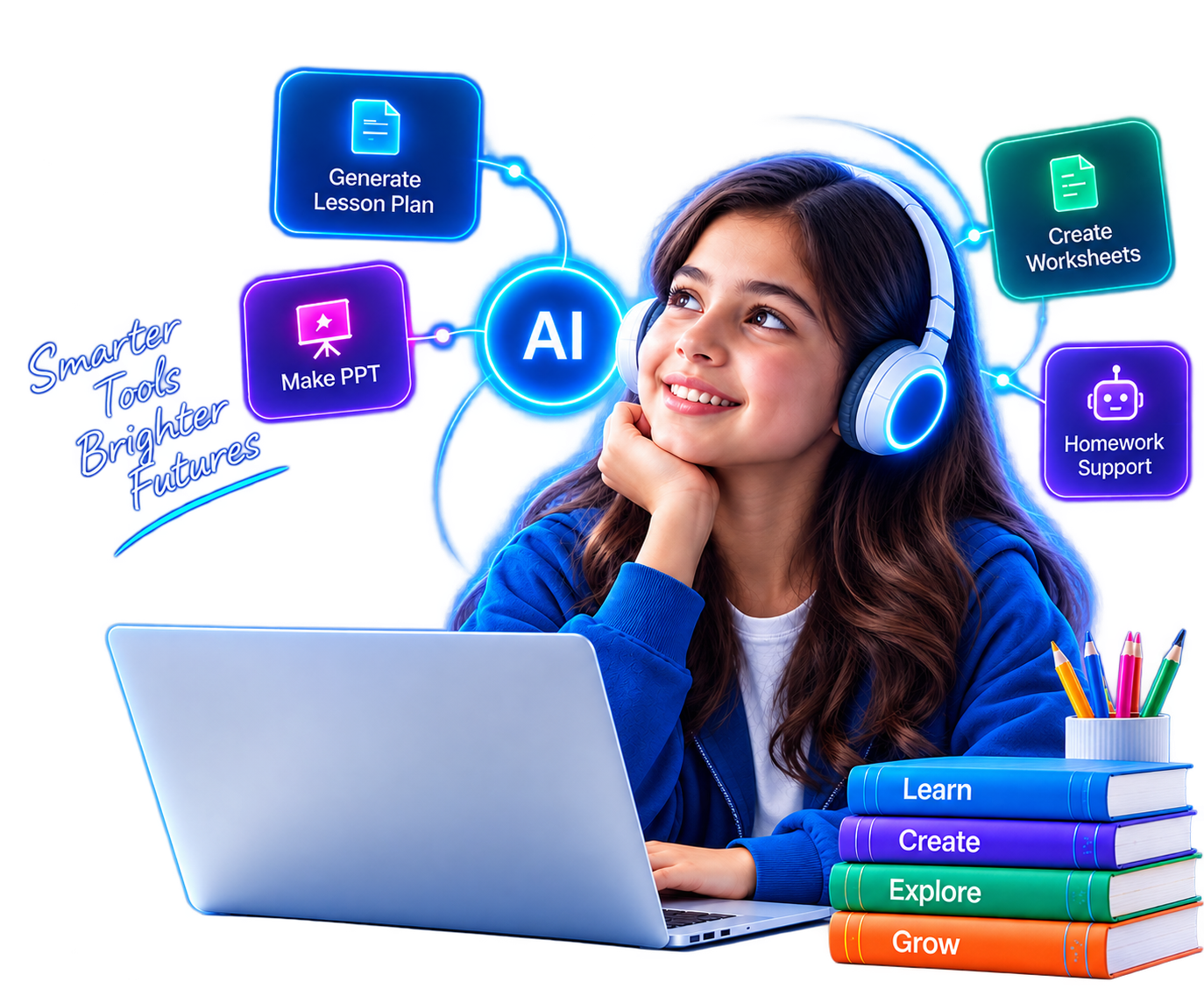 Student using Academiq AI